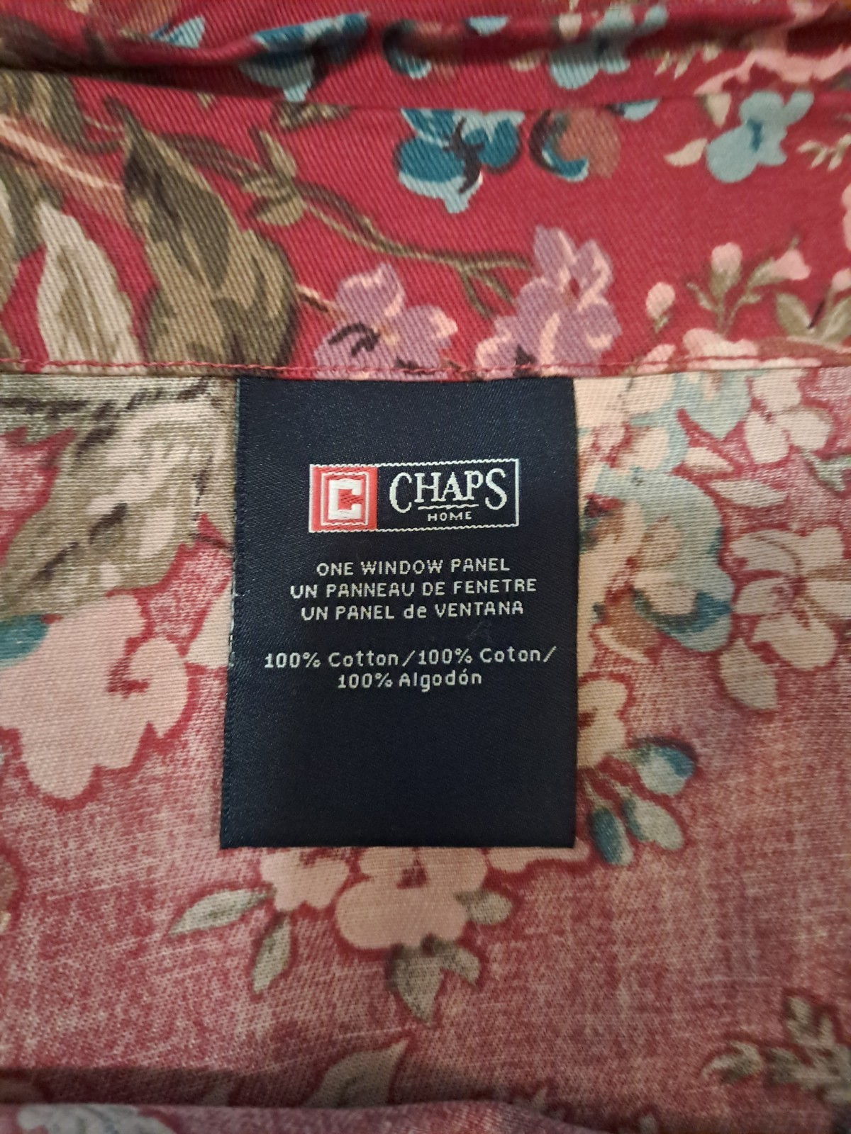 NEW CHAPS RALPH LAUREN SUMMERTON DRAPES/CURTAIN PANELS (2) 84″X84″ w/TIE BACKS