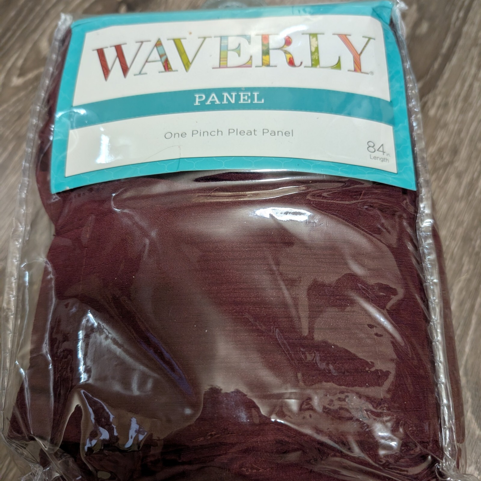 Waverly Panel One Pinch Pleat Panel 50in x 84in Serendipity Cabernet Color