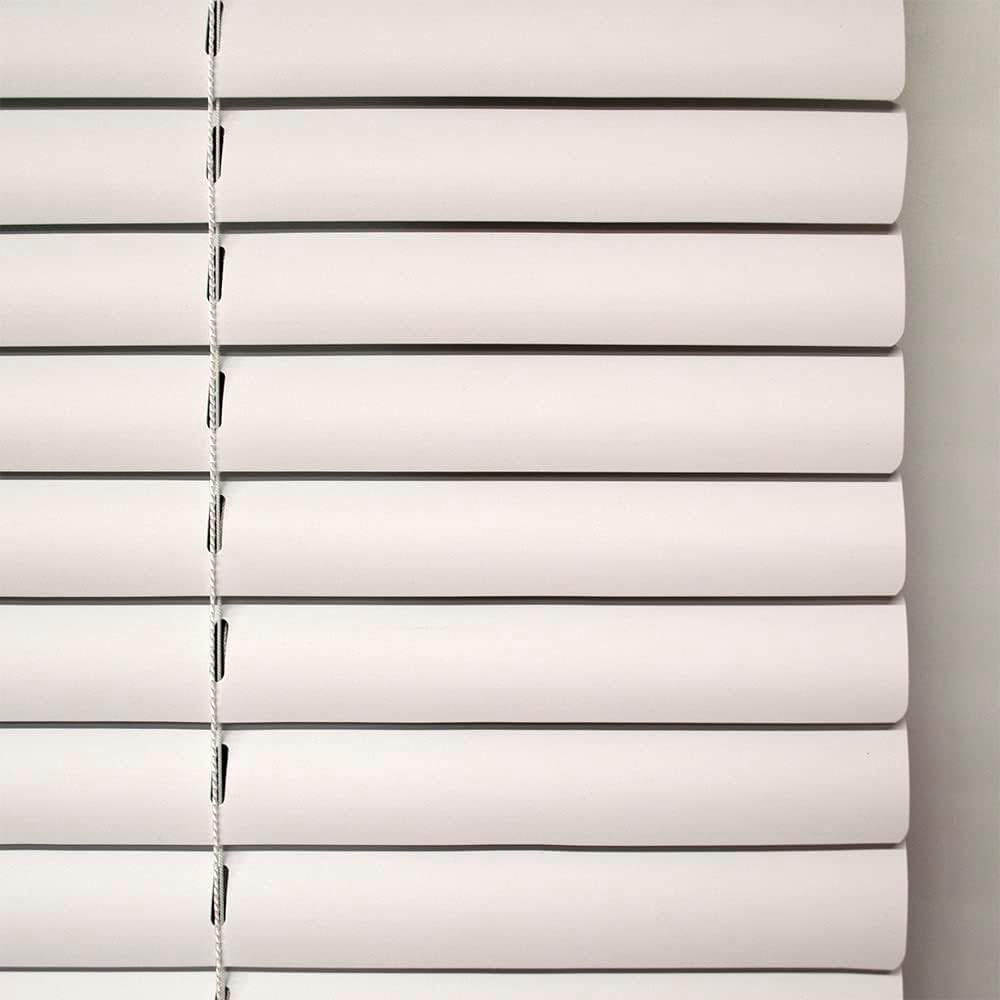 No Tools Cordless Magnetic Mini Blind for Metal Doors – 18″ W x 36″ L – White,