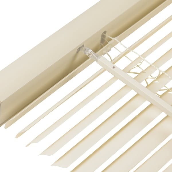 Zoro Select 493P03 Window Blinds, Vinyl, Alabaster, 493P03