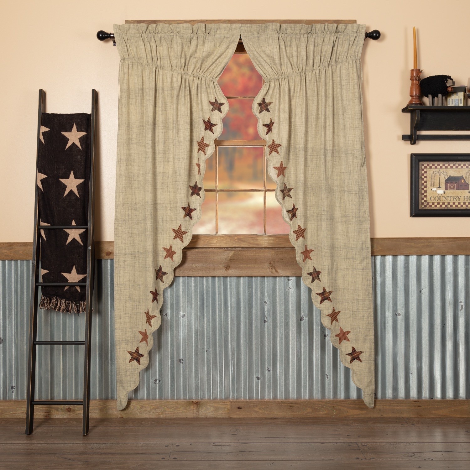 Country Star Prairie Long Panel 84x36x18 – Set of 2