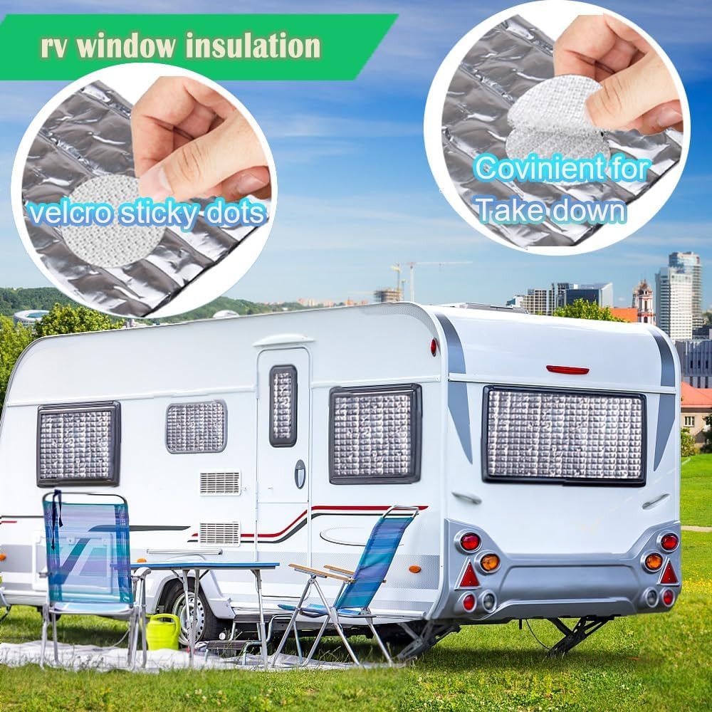 24″x 10 Ft Reflective Window Insulation,Rv Insulation for Keep Heat, Double Refl