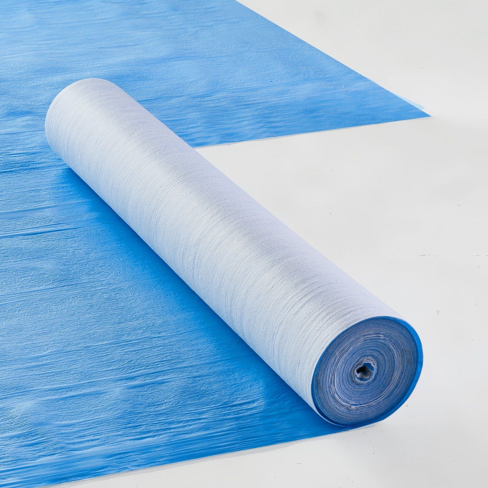 40in x 84ft Blue Heavy-Duty Floor Protection Roll Breathable Waterproof Film