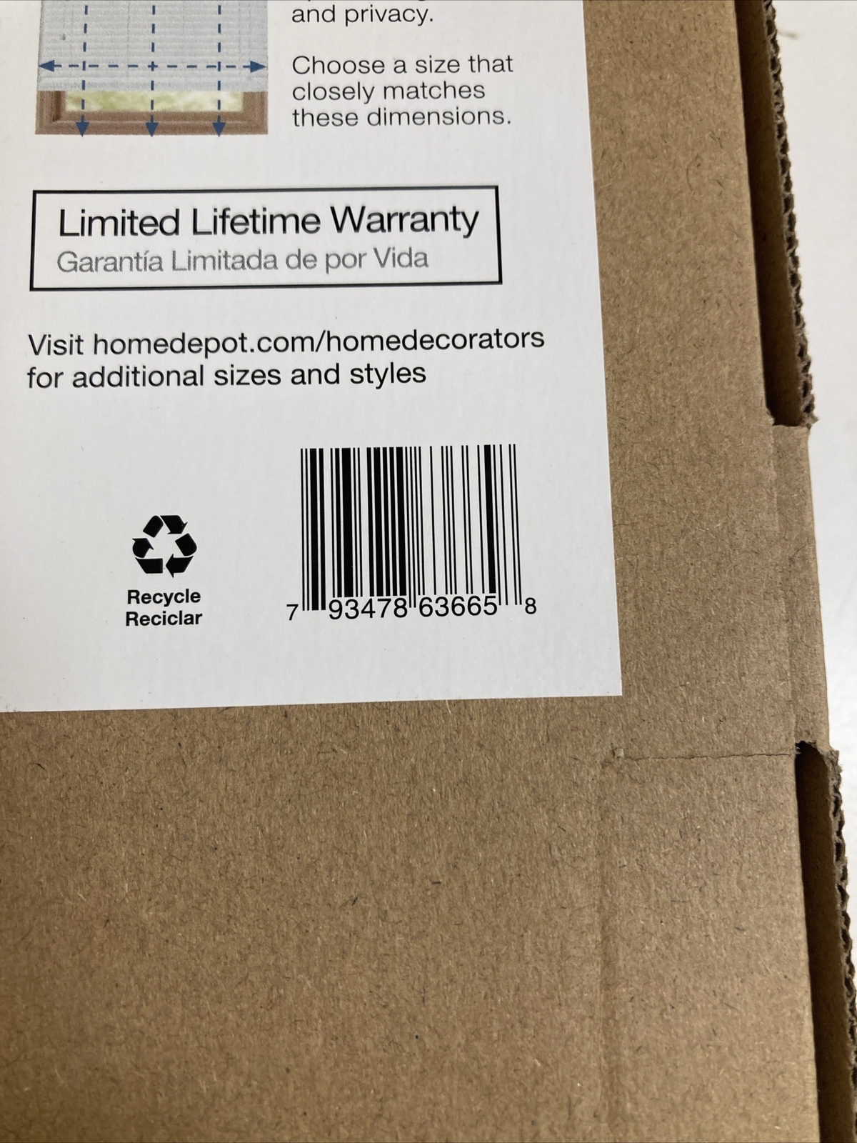 New HDC Cellular Shade Light Filtering Cordless 60 in x 48 in H Parchment