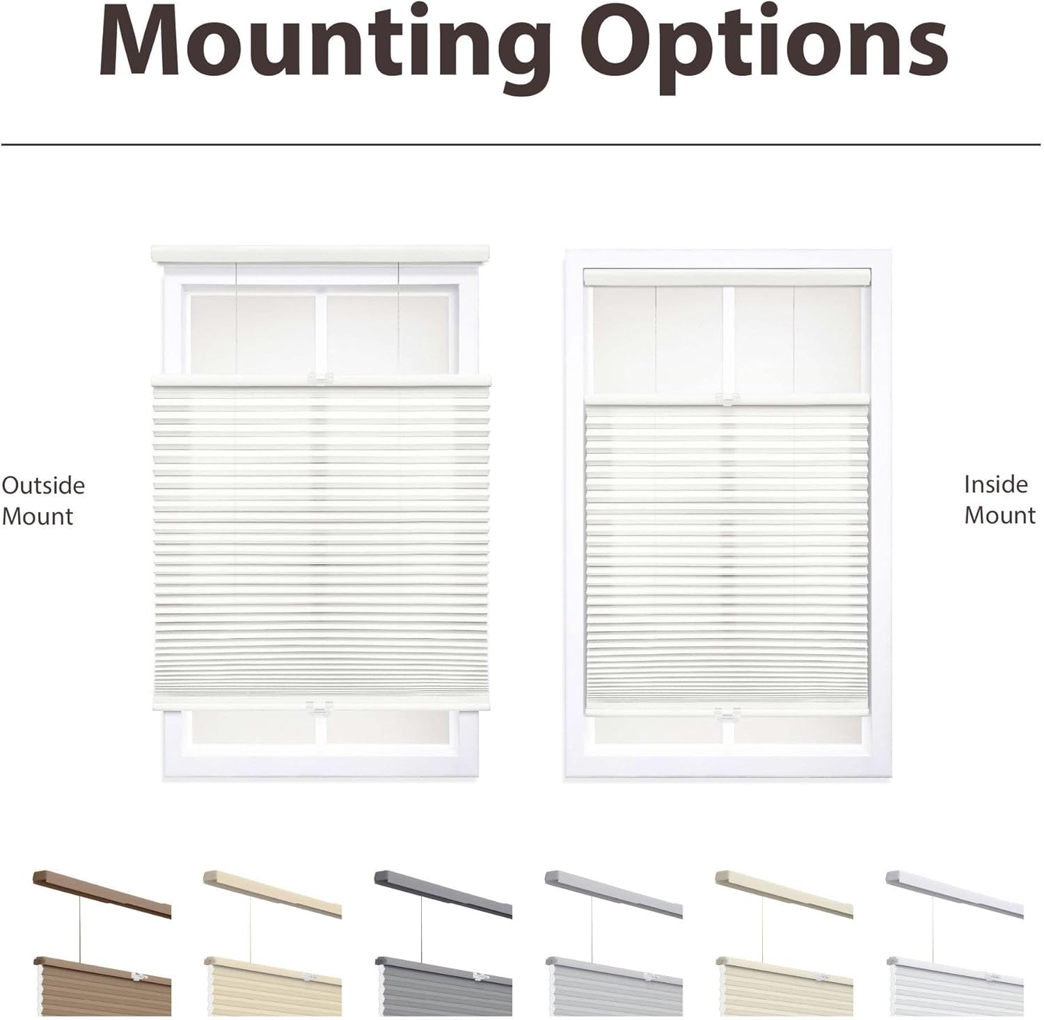 Ivory Cordless Light Filtering Cellular Shade 46″W x 72″H