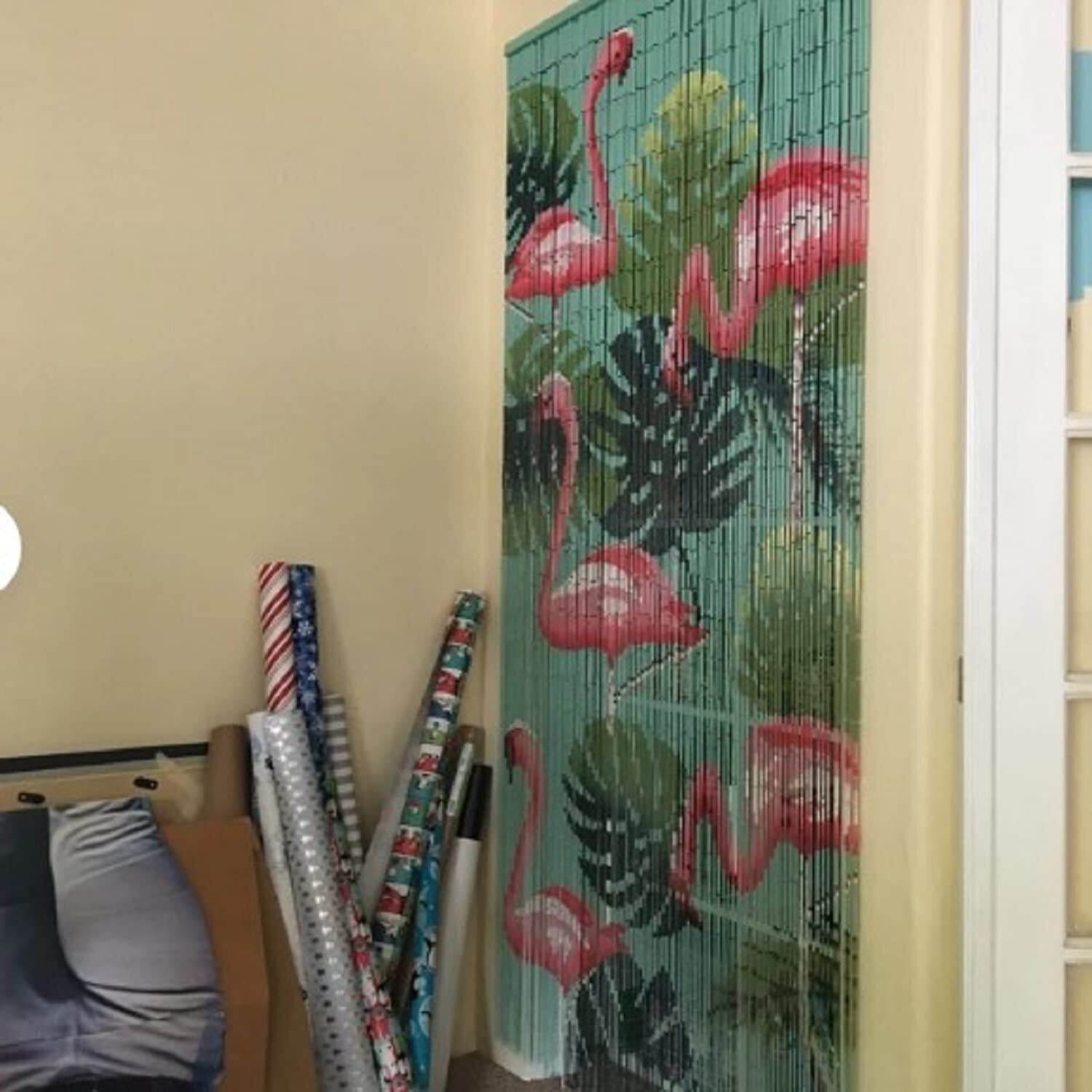 Flamingo Beaded Curtain Doorway Beads Curtains Hanging Beads For Doorways 35.5 I