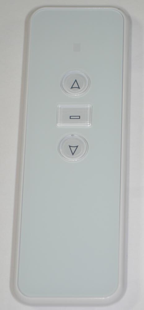 A-OK AC123-01 Roller Shade Motor Remote Control – White – 1 Channel