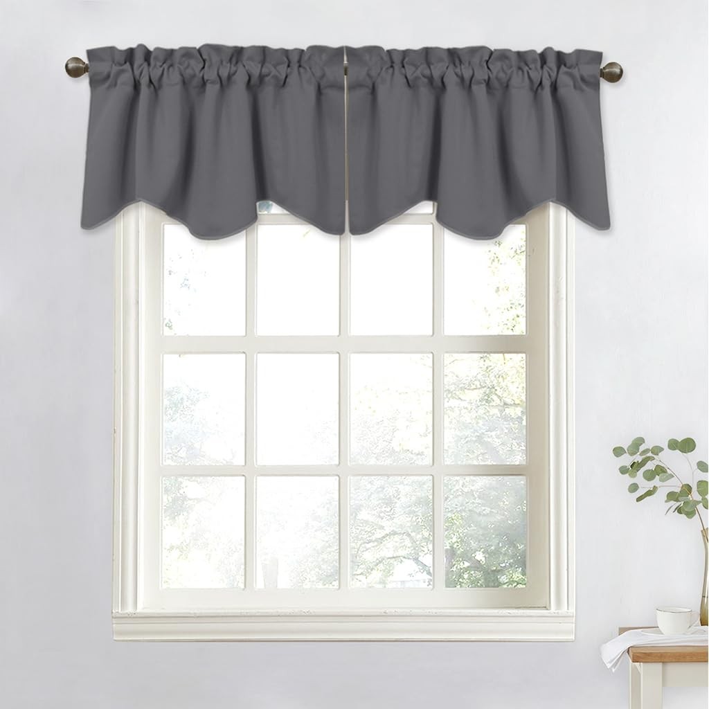 NICETOWN Valances for Windows – Home Decoration Measures 52 inches Wide by 18…