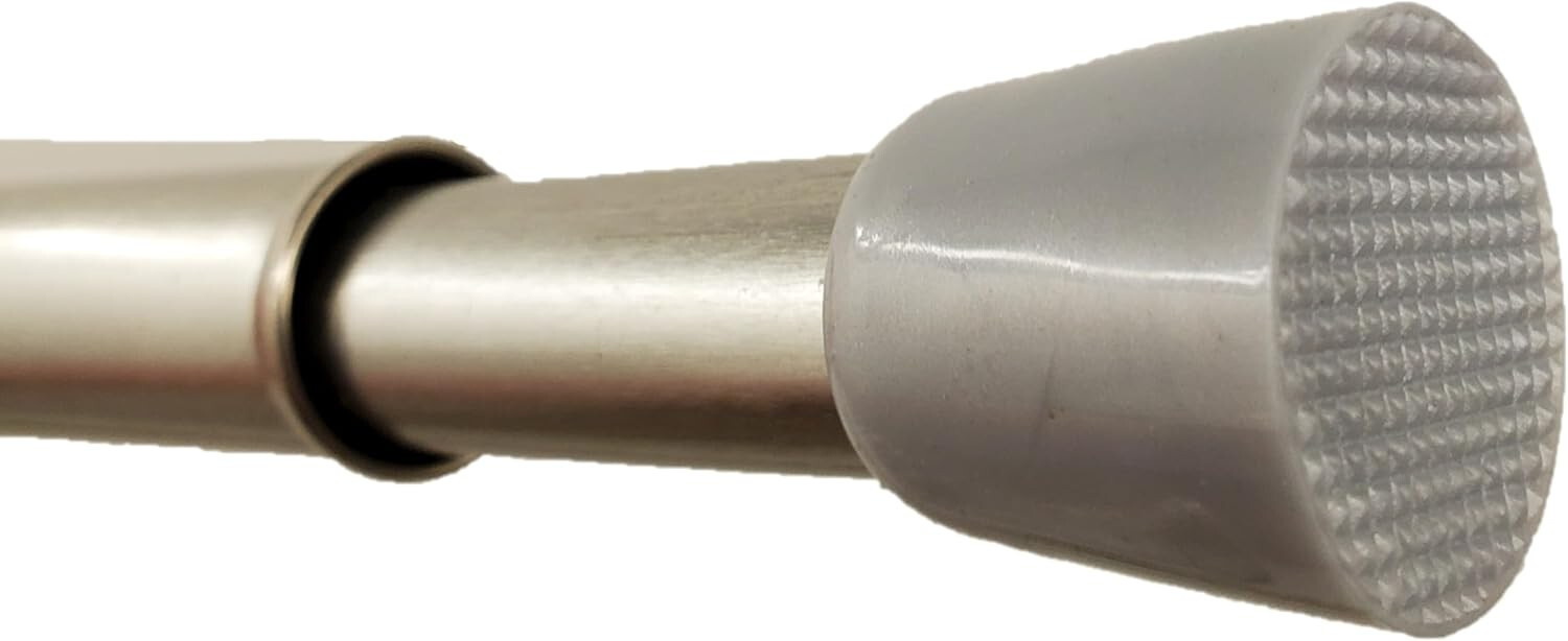 STRONG Van Wyck Heavy Duty Twist Tension Rod 5/8 Inch Diameter 28-48 Silver