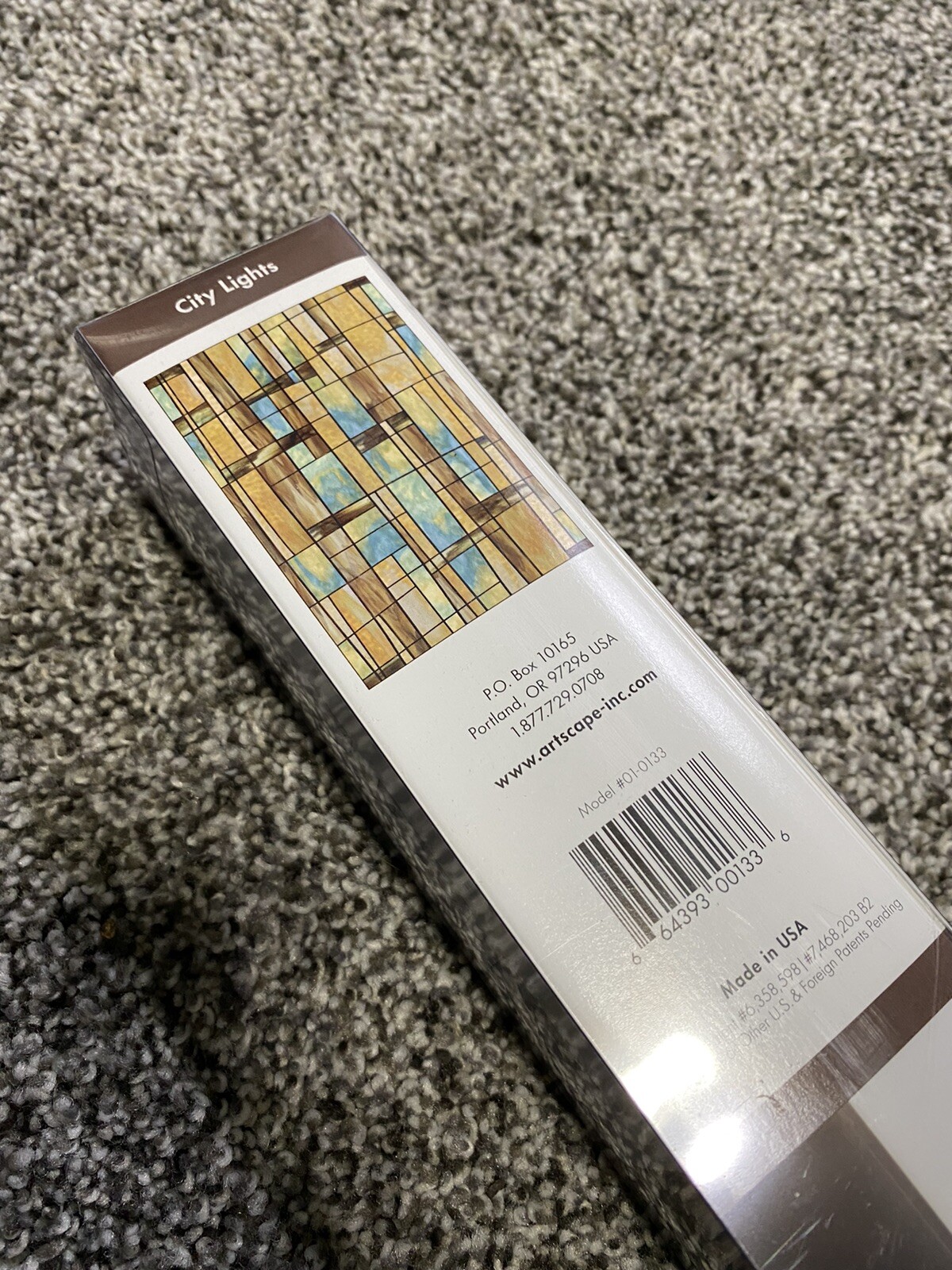 City Lights 24″ x 36″ Decorative Window Film Removable Washable