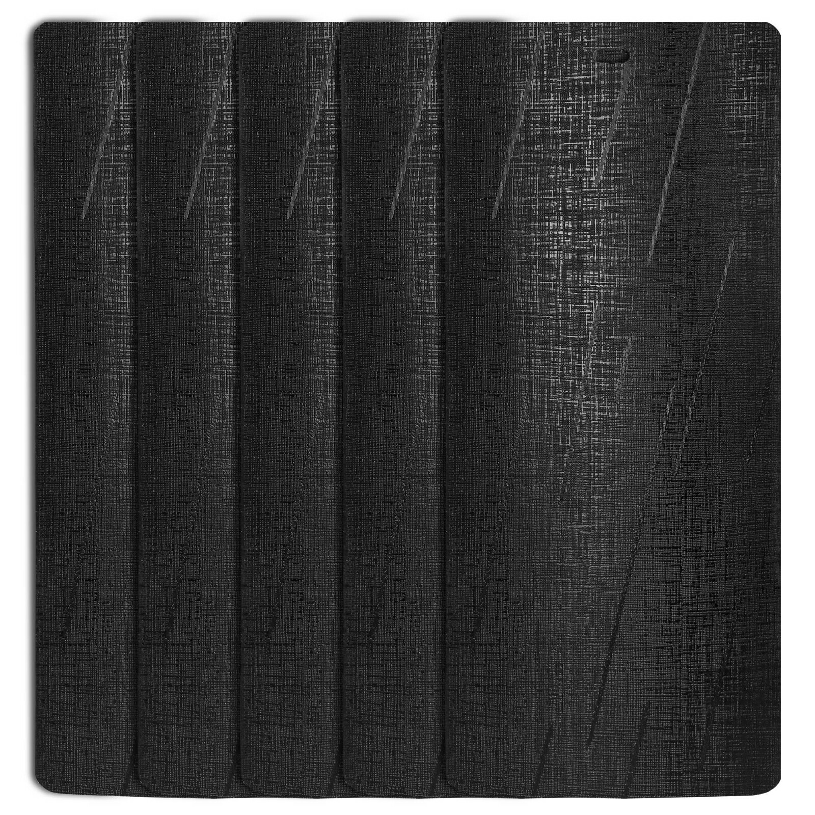 DALIX Silky Vertical Window Blinds Premium Textured Set 5 Pack Qty / Black