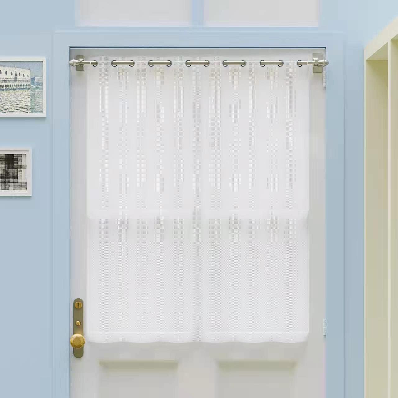 Magnetic Curtain Rods,Multi-Use Adjustable Appliance for Metal Doors ,Windows,No