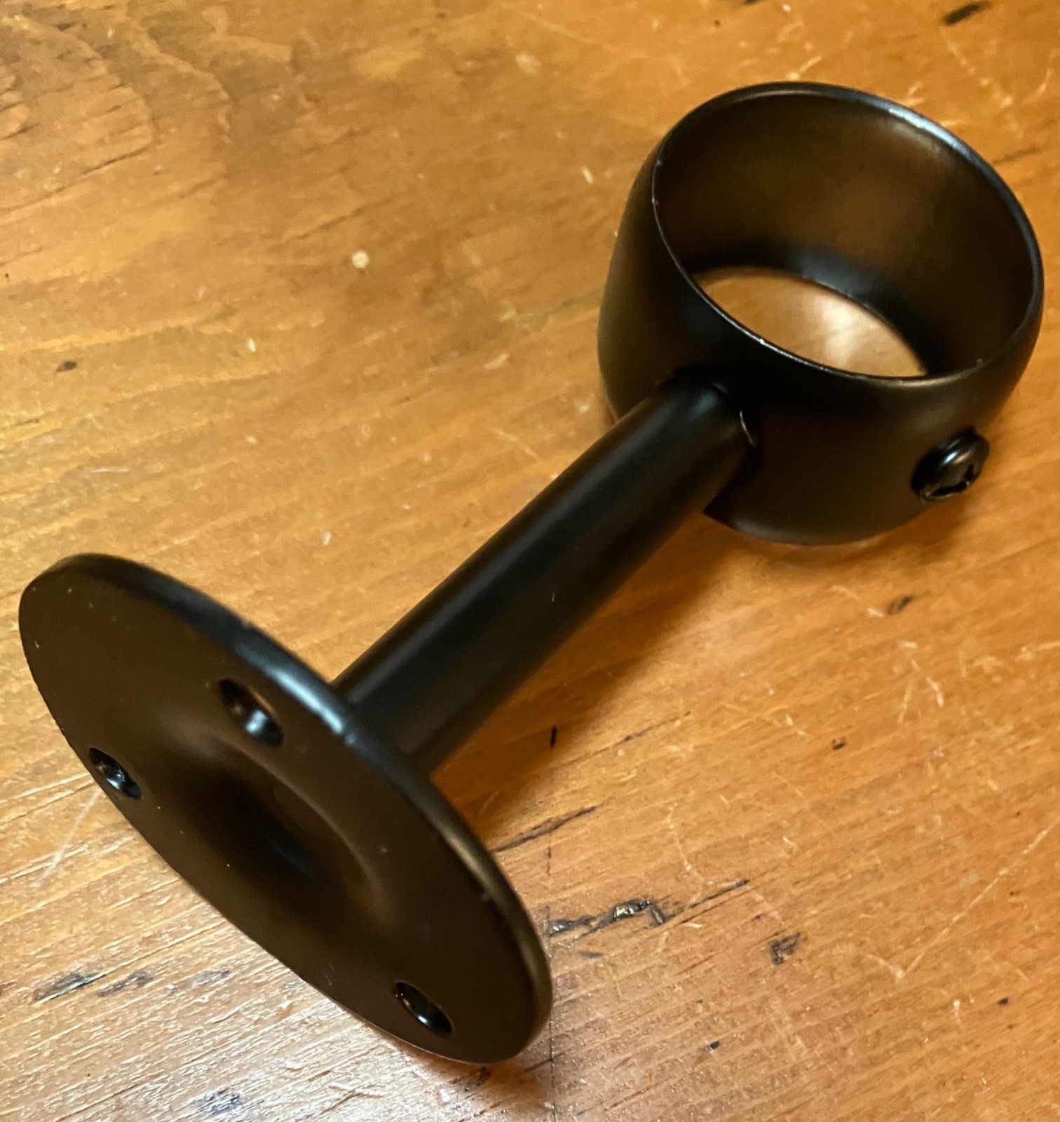 Blaungdo 4pcs 1″ black ceiling or wall mount rod bracket