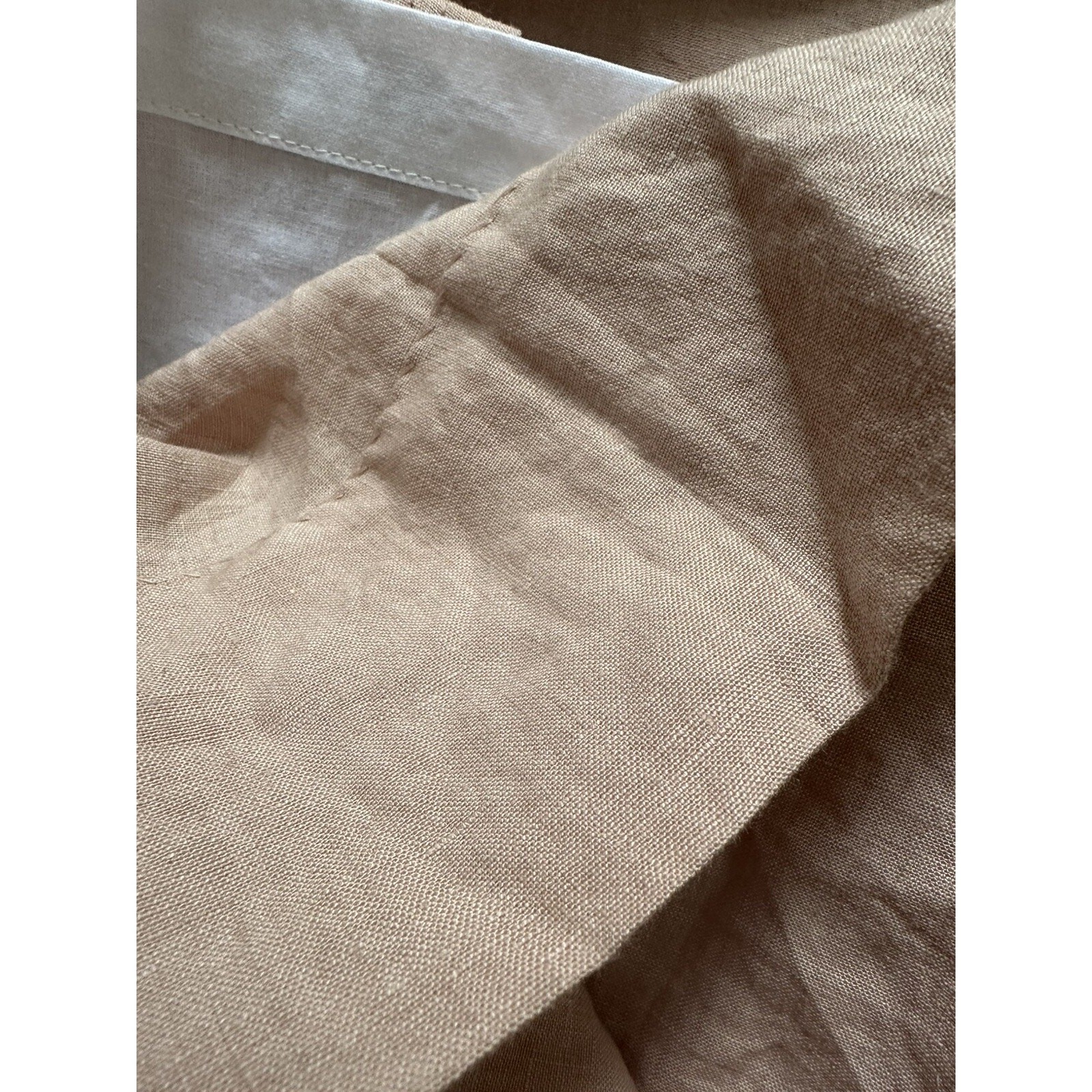 Pottery Barn Belgian Flax Linen 1 Single Drape Soft Lined 50×96” One Peach Blush