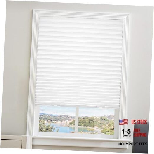 6 Packs Cordless Pleated Light Filtering Window Shade 36 in x 72 in Easy White
