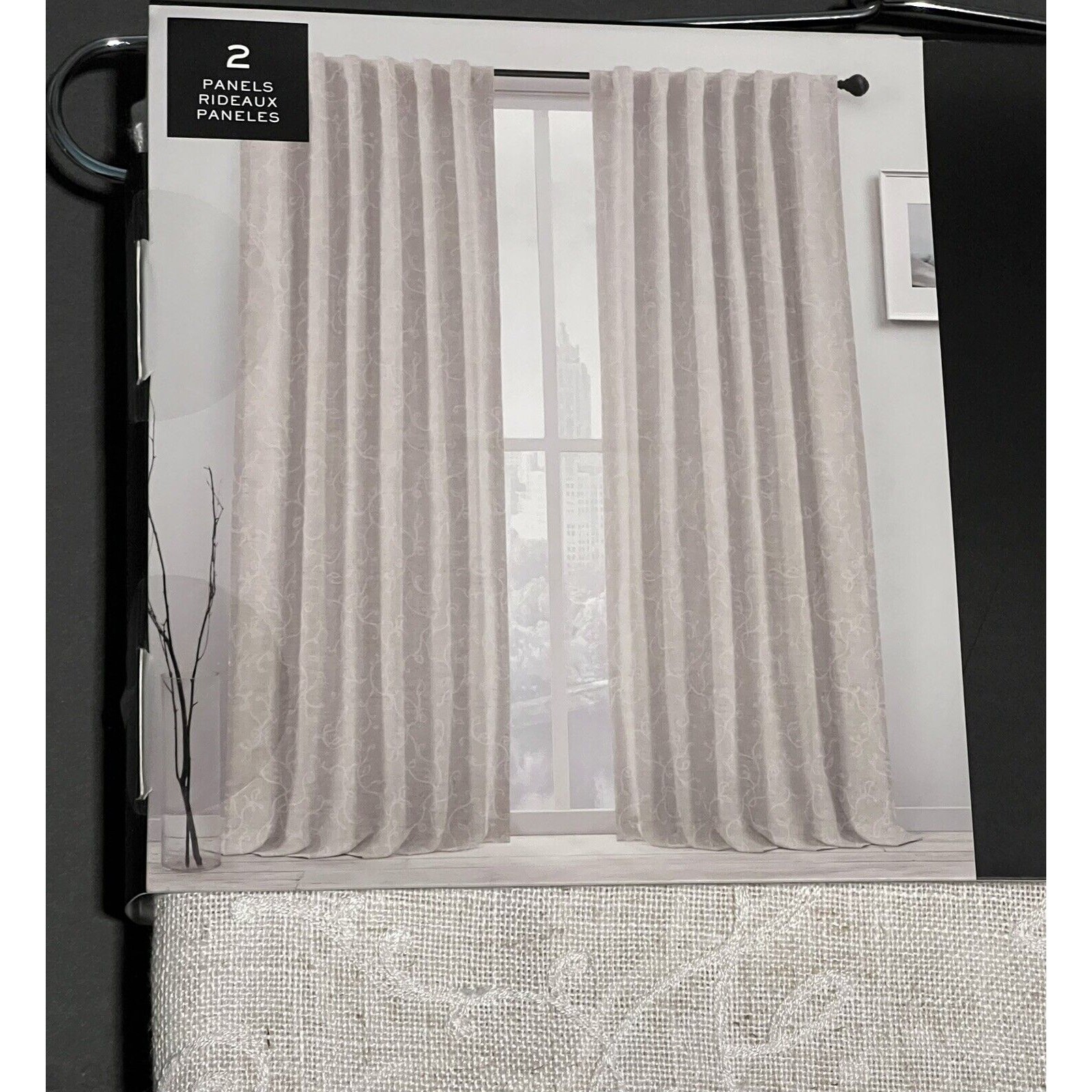 4 Ralph Lauren FALLBROOK Window Curtain Panels 54 x 96” 2 Pckgs 5% Linen