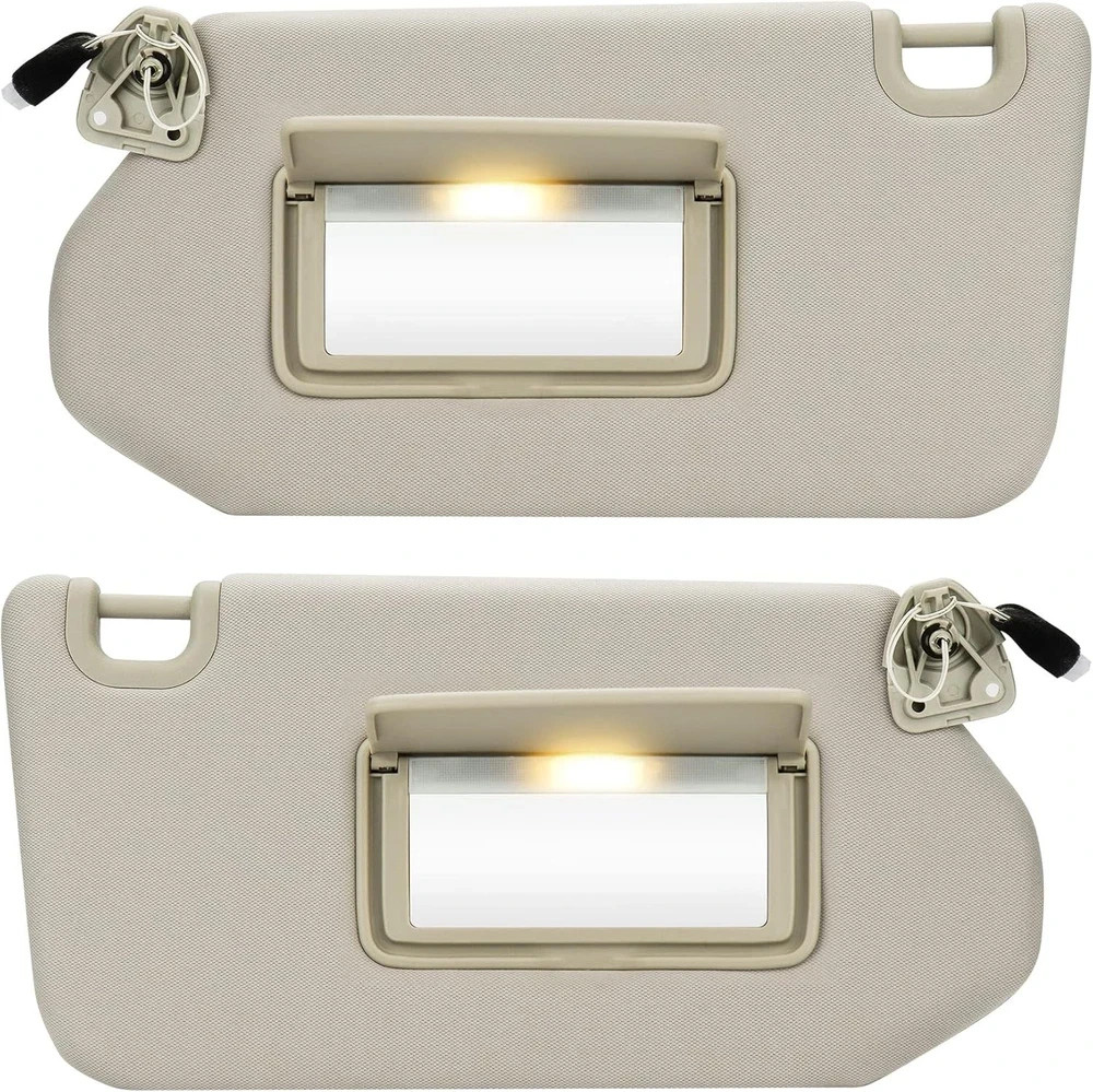 Left Driver Right Passenger Sun Visor Fit for Pathfinder 2013 2014 2015 Beige