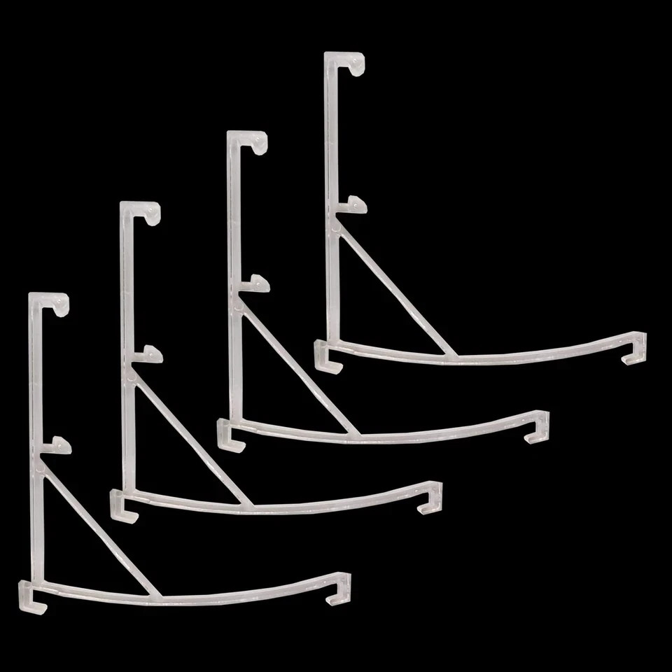 8pcs Valance Clips 3.5″ Hidden Retainer Holders for Vertical Blinds Clear