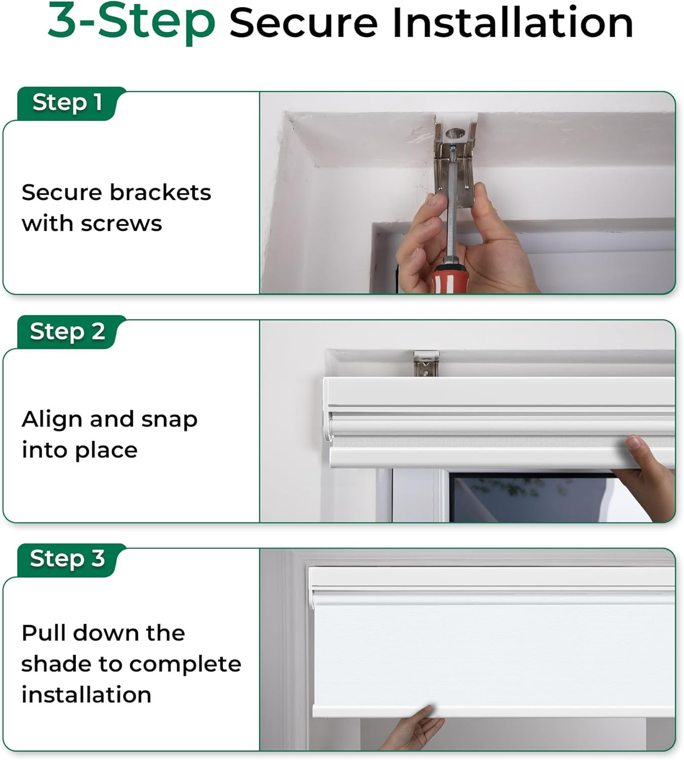 Motorized Blinds with Remote Control, Blackout Roller Shades,Compatible with Ale