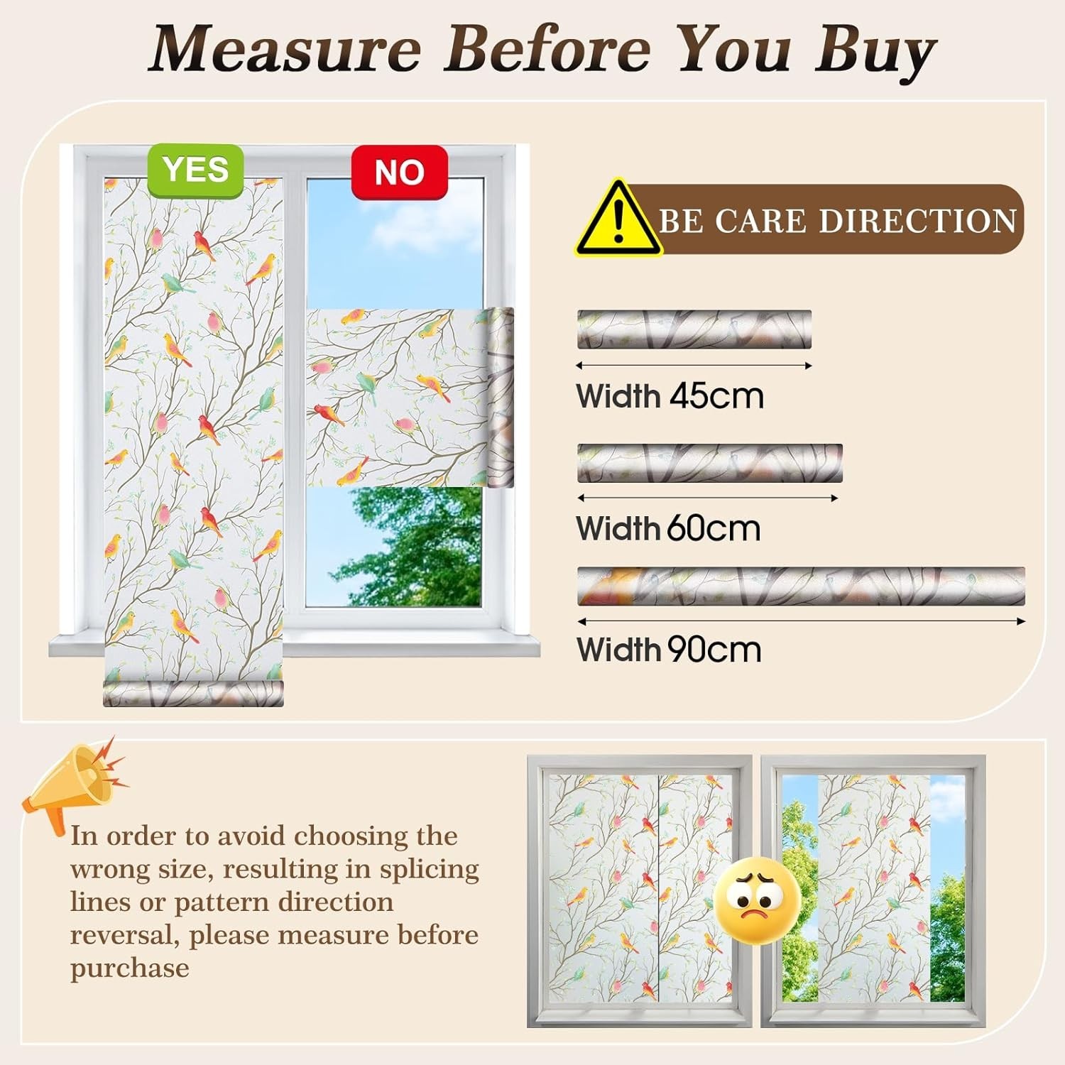 Reusable Frosted Window Film with UV Protection – 93% Privacy, 29.5 x 118 Inch