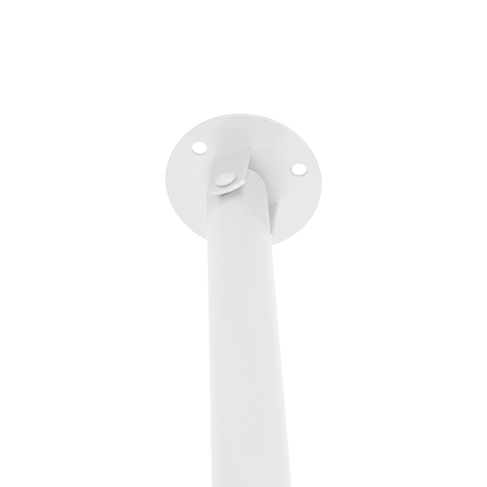 U-Shaped Wall-Mounted Privacy Curtain Rod 230 × 120 × 50 cm White