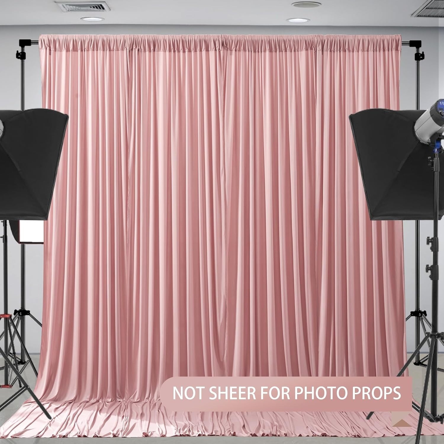 AK TRADING CO. 10 feet x 8 feet IFR Polyester Backdrop Drapes Curtains Panels