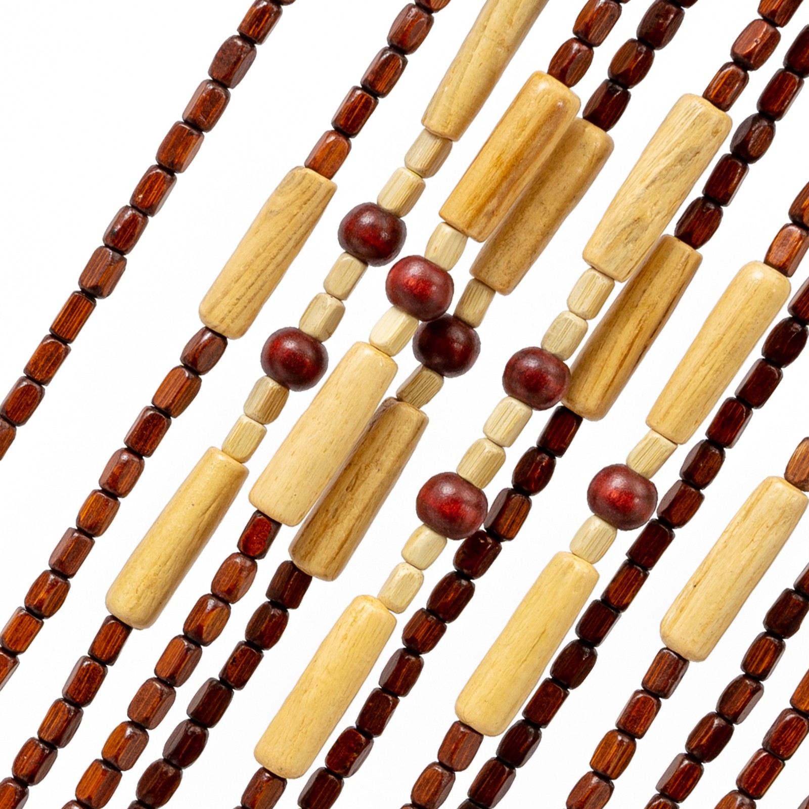 32Lines Porch Partition Curtain Wooden Beads Curtain Bedroom Living Room Curtain