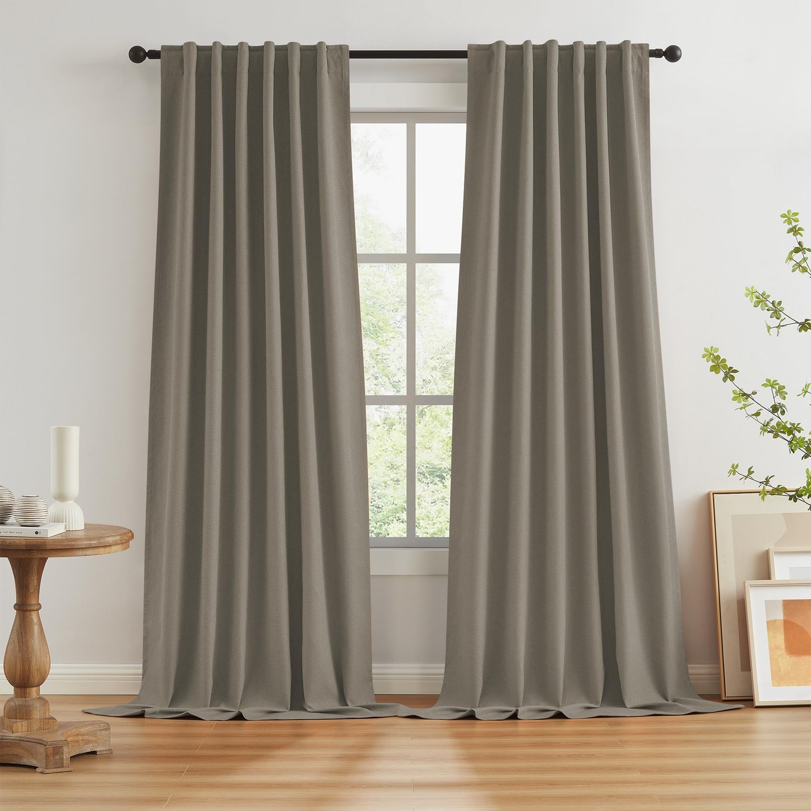 Extra Long Blackout Curtains 132 Inches Long 11 ft for High Ceiling Living Ro…
