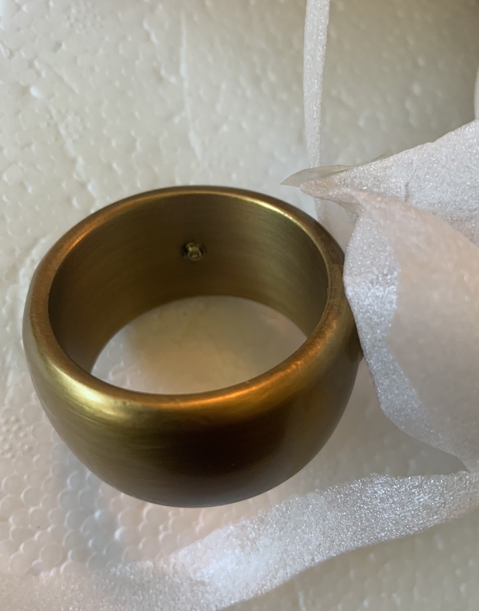 Restoration Hardware Estate Curtain Brackets MEDIUM 1-1/4” Burnished? Brass RH