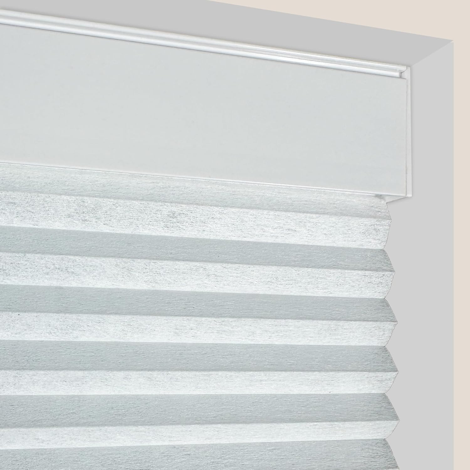 Cordless Blackout Cellular Shade, 46.5″ W x 48″ H, White Honeycomb Design