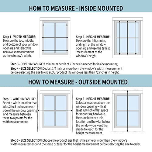 Blackout Roller Shades Blinds Cordless for Windows Pull Down 23″W x 72″H White
