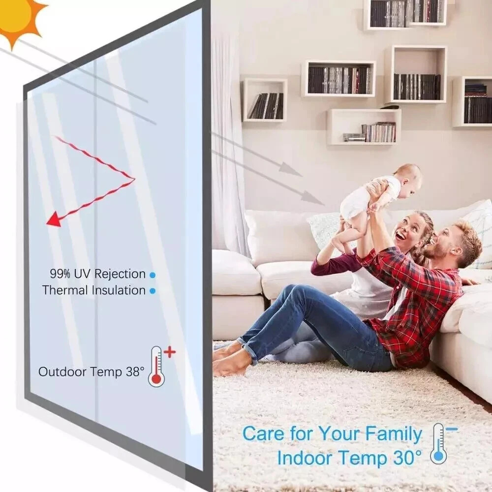Window Privacy Film One Way Sun Blocking Anti UV Reflective for Hotels, Hospital