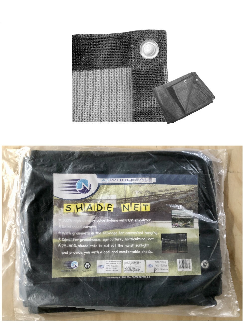 10′ X 16′ Black Shade Net Mesh Screen Garden Patio RV Nursery Canopy Sun Tarp