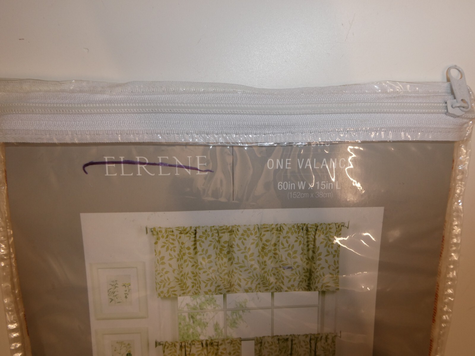 NEW Elrene Serene Kitchen Window (One Valance) 60″ wide x 15″ Long Color Spice