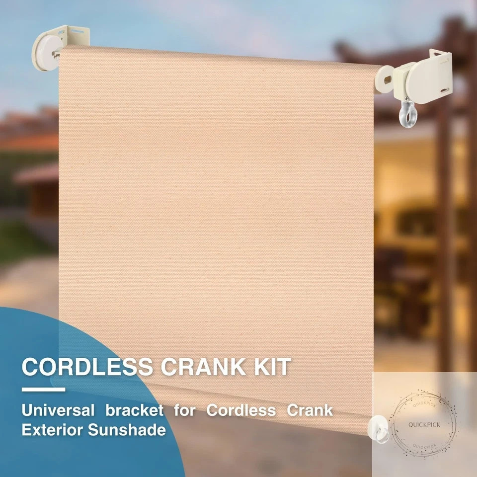 Coolaroo Shade Brackets with Metal Ring, Replacement Parts,For Coolaroo Exterior
