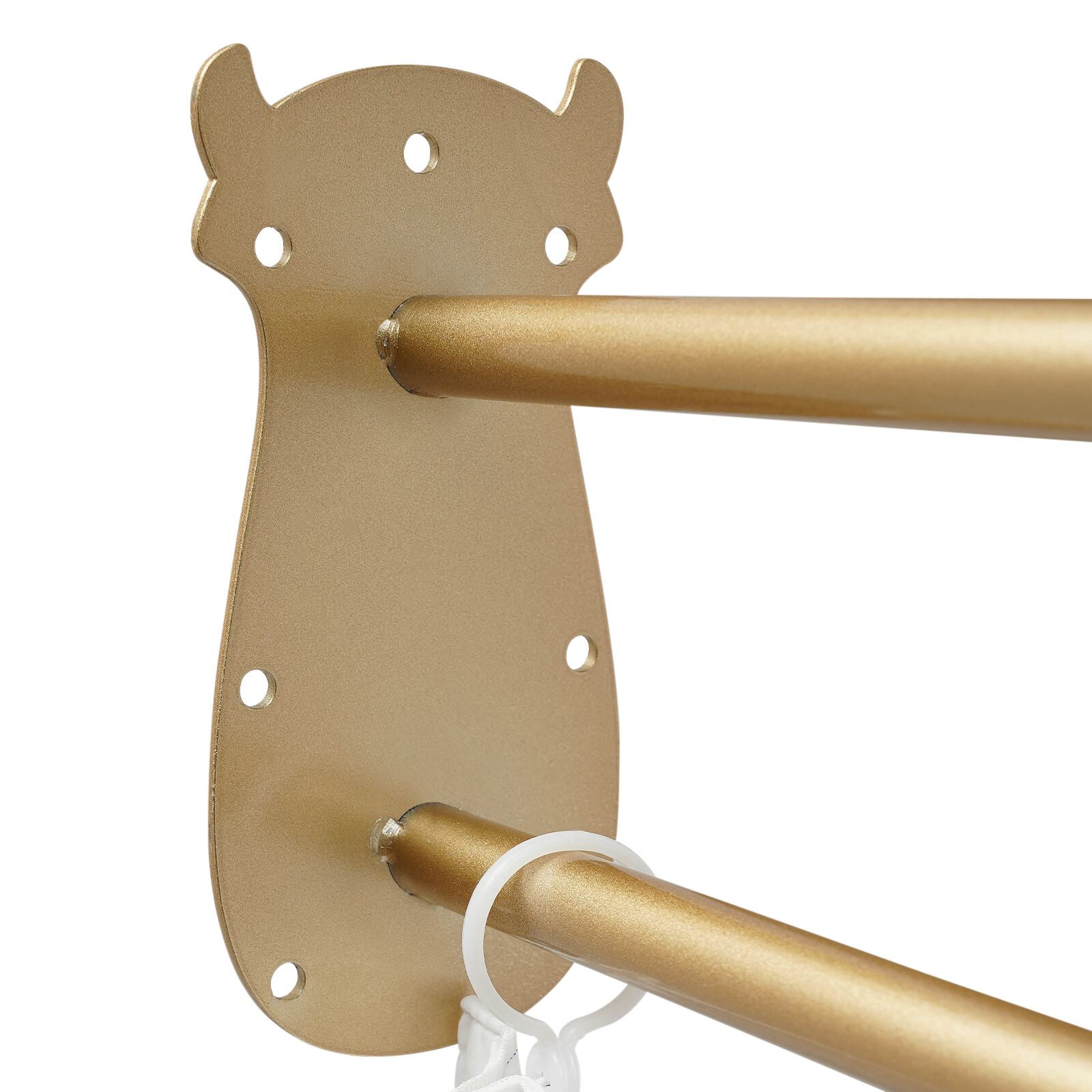 200cm Curtain Rod U-shaped Long Rod W/gauze Curtain Privacy Partition Protection