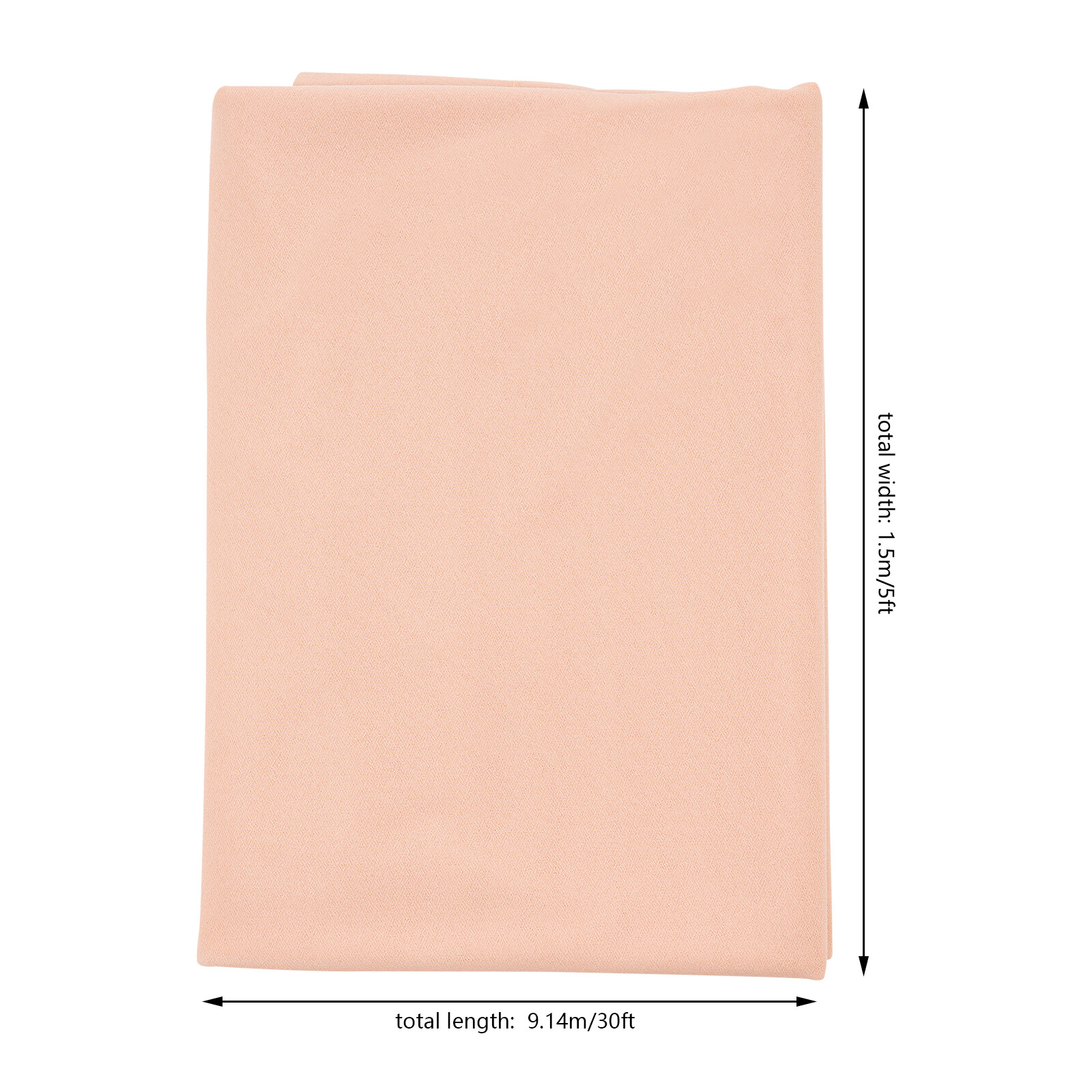 Deep Rose Ceiling Drapes for Wedding5Ftx30Ft Sheer Curtains Chiffon Drapin New