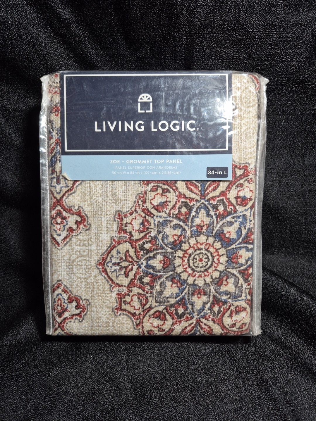 Zoe Living Logic Curtains Top Panel 50in W 84in L Brushed Nickel Fast Shipping