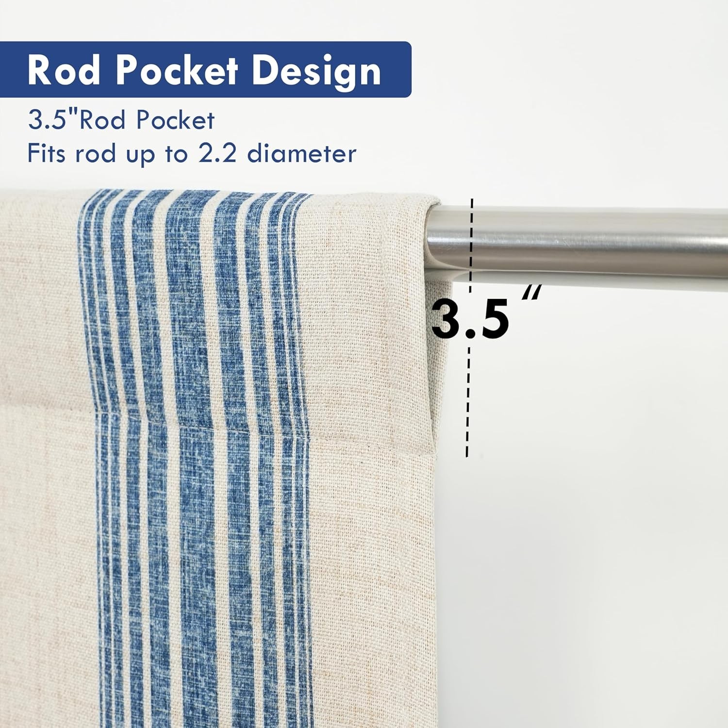 Chris Double Layer Blackout Tie Up Curtains Thermal Insulated Fully Lined Ver…