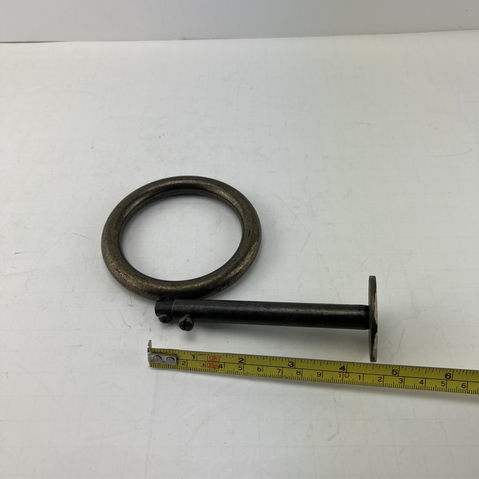 Heavy Duty Adjustable 3” Steel Ring Curtain Swag Holder Wall Or Ceiling Mount