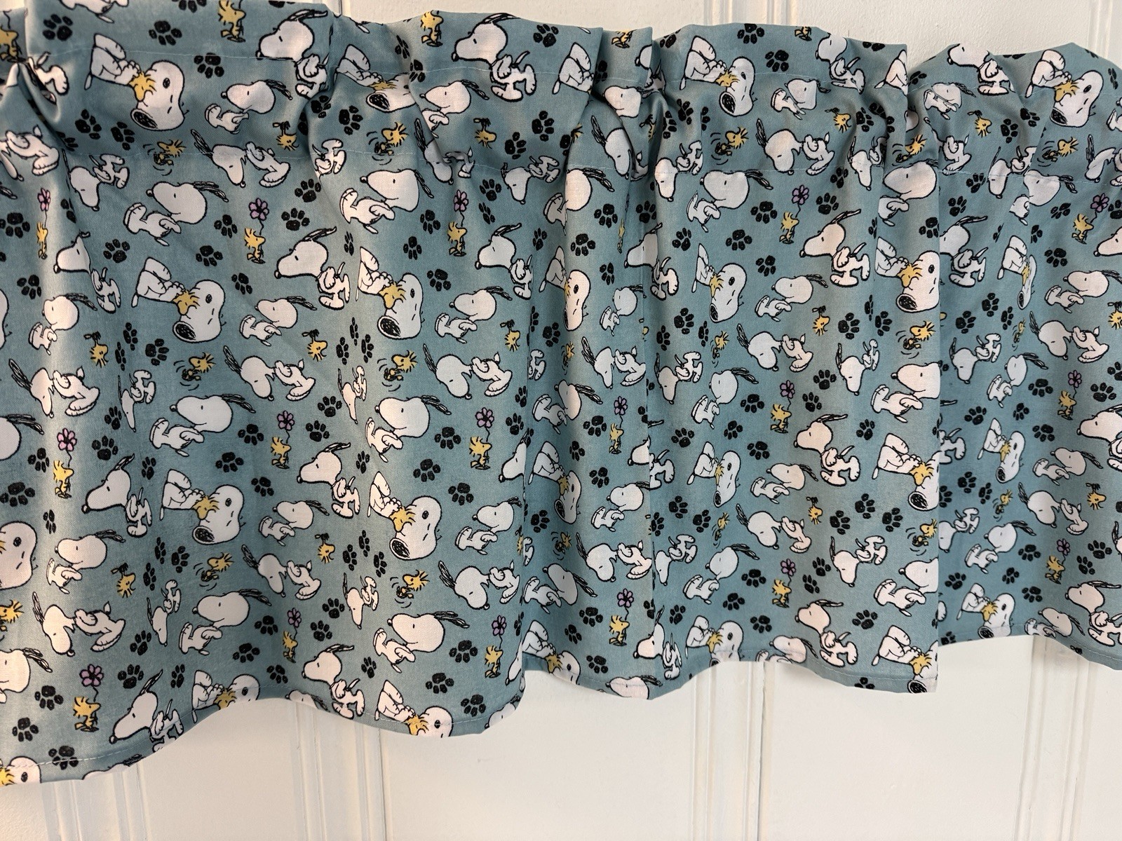 Snoopy Peanuts Window VALANCE CURTAIN Kids Children’s Bedroom Curtains