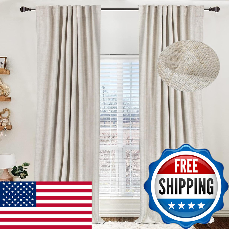 100% Blackout Shield 100 Blackout Shield Linen Blackout Curtains For Bedroom 96