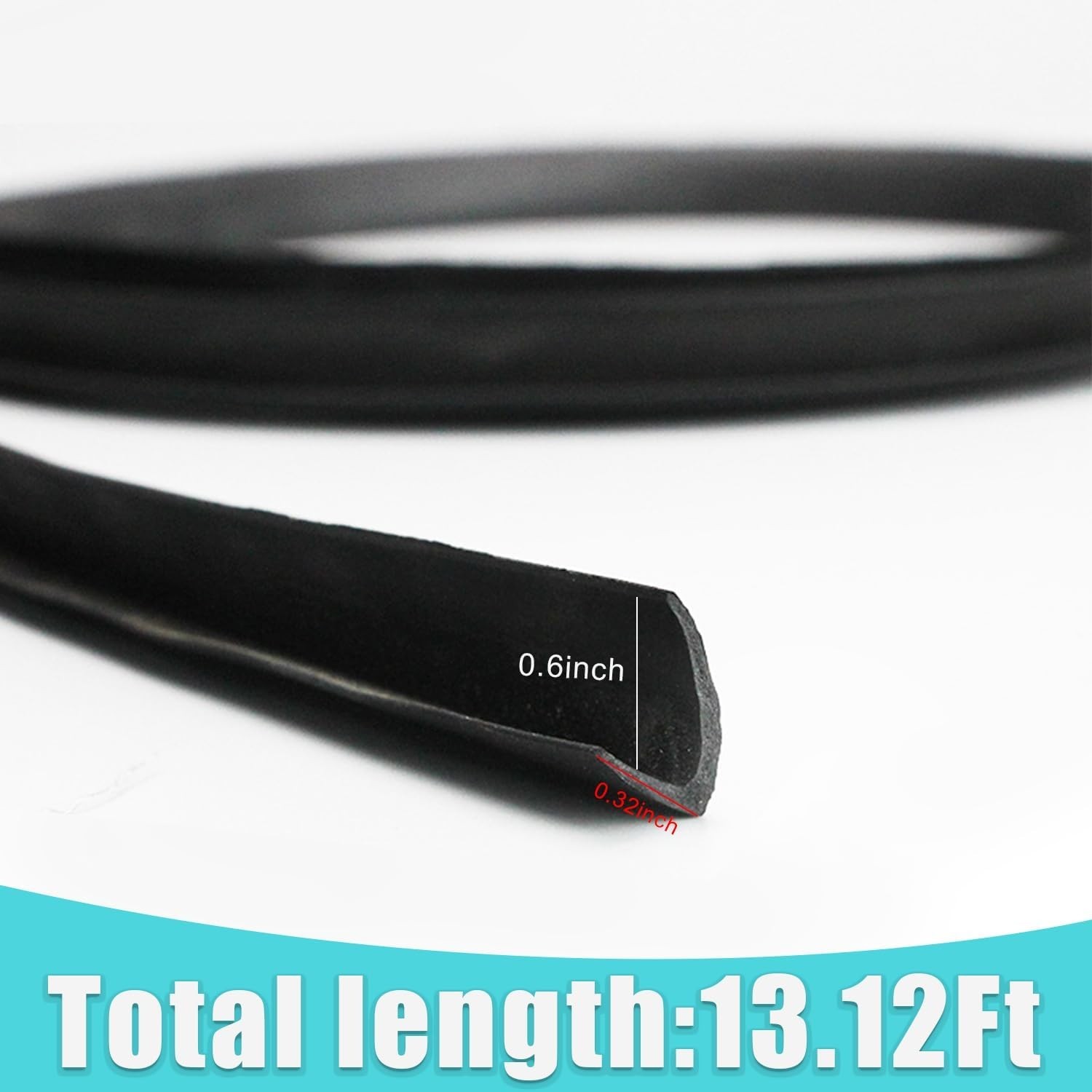 4M/13.1FT Car Window Seal Strip,Car Window Weather Stripping Seal,Universal Auto