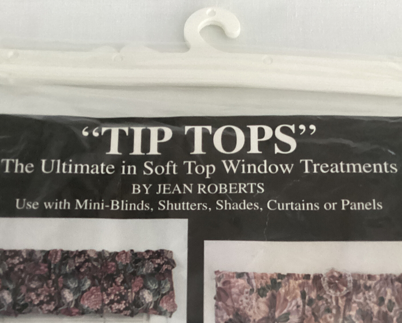 Two (2) Floral Balloon Valances 60” x 15” Tip Tops by Jean Roberts