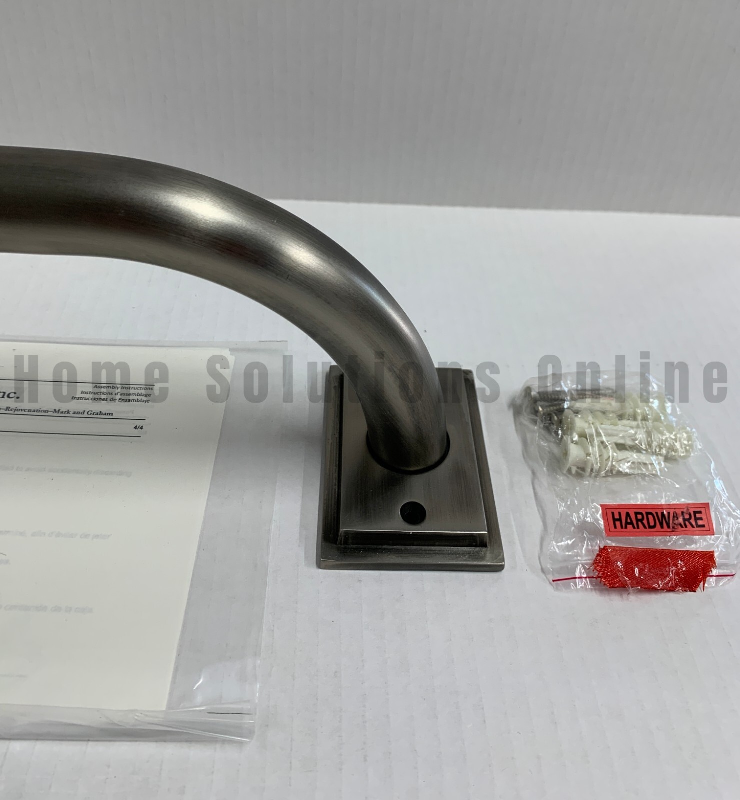 Pottery Barn Hidden Connection Room Darkening Curtain Rod Pewter 48″ 1.25″ #1004