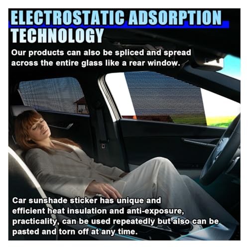 2PCS Car Side Window Sunshade, Block UV Rays Privacy Protector Mesh Hole-2PCS
