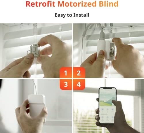Blind Tilt Motorized Blinds – Smart Electric Blinds with Bluetooth Remote Contro