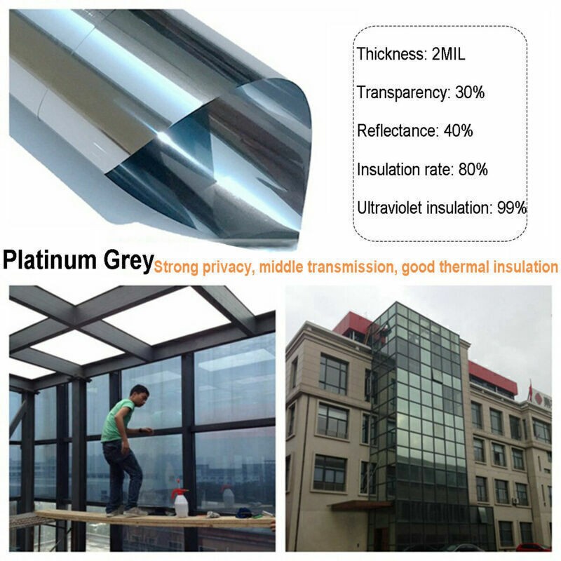 Home Tinting Privacy Window Film One Way Mirror Glass Tint Residential UV Block