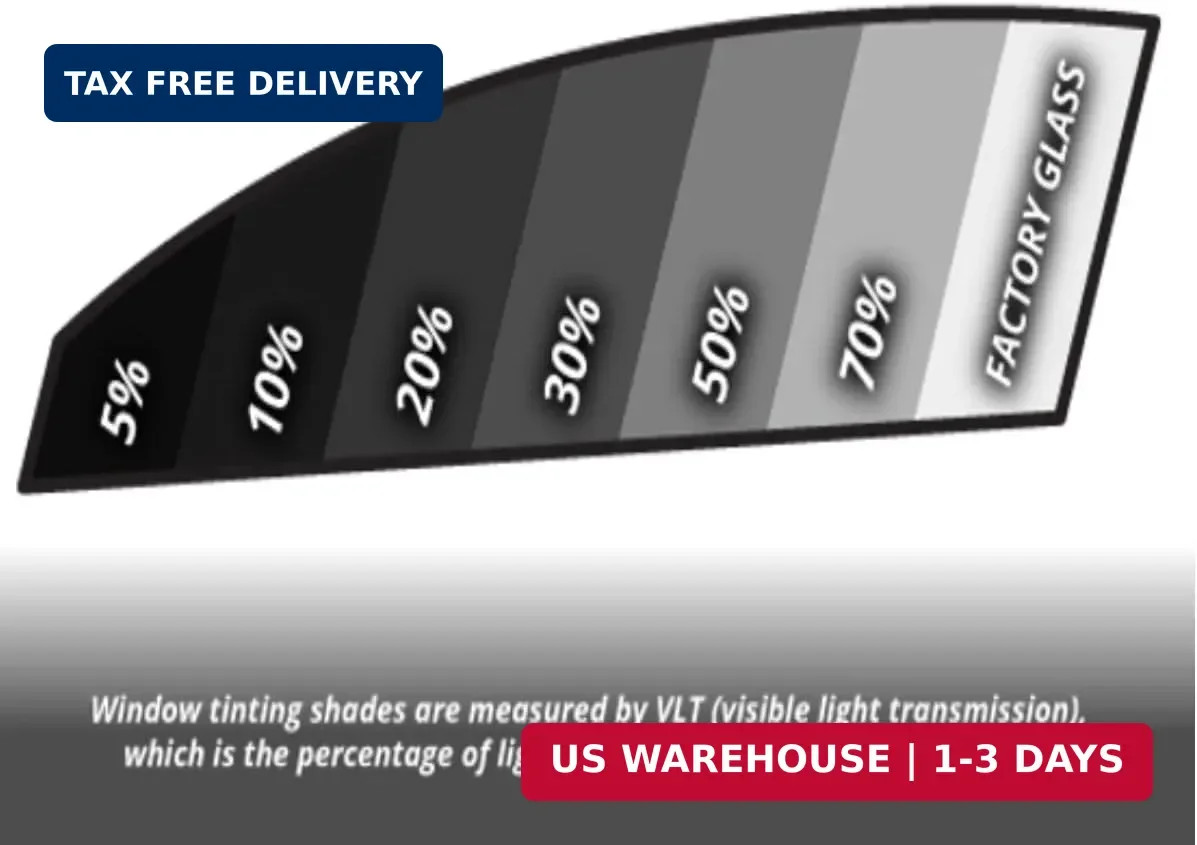 RockRose 20% Premium Carbon Car Window Tint Film 20 in x 20FT 2PLY Charcoal Priv