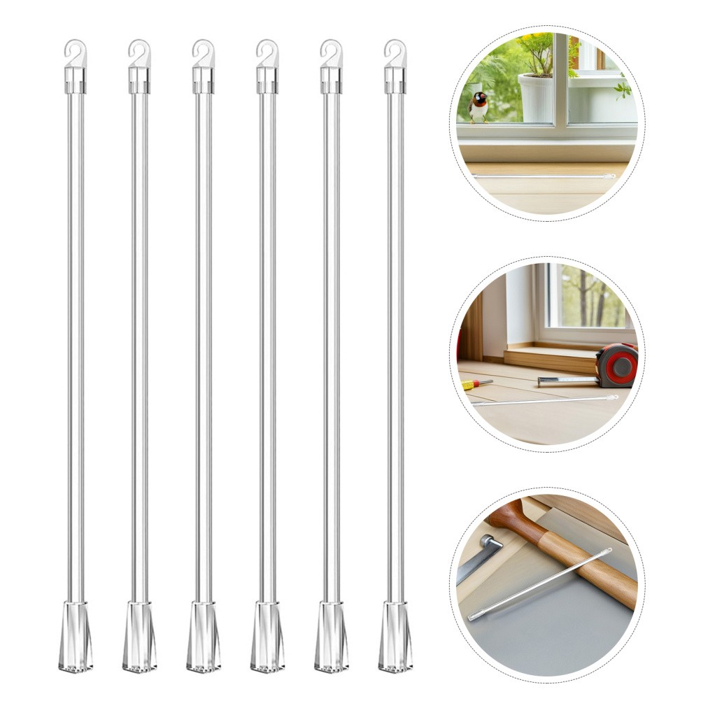 8pcs Blinds Wand Replacement – With Hook And Handle Long Vertical Blind Wand